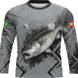 Camisa de Pesca + Bandana - Cinza